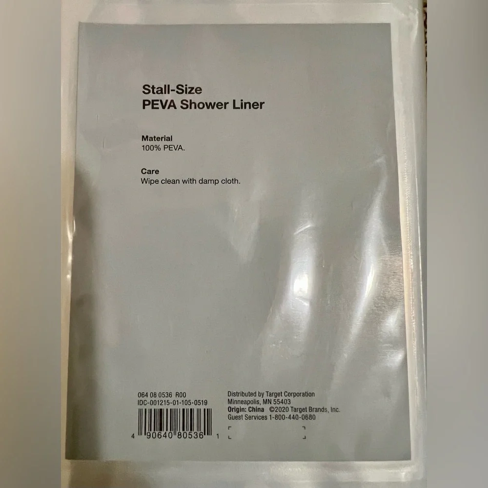 Stall Size Medium Weight PEVA Shower Clear - Made By Design